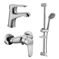 Imprese Witow хром. Набір змішувачів для душу, 3в1: штанга, душ. 0515080670