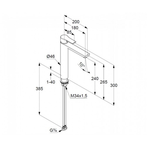 Смеситель высокий KLUDI ZENTA 482560565