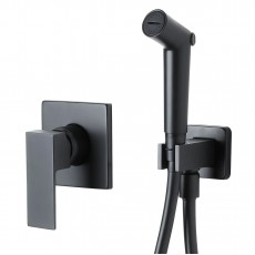 ЗМІШУВАЧ ІЗ ГІГІЄНІЧНИМ ДУШЕМ VOLLE SISTEMA L, ЧОРНИЙ МАТОВИЙ (1511.160104)