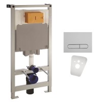 КОМПЛЕКТ ІНСТАЛЯЦІЇ VOLLE MASTER З УНІТАЗОМ LIBRA S RIMLESS, СИДІННЯ SLIM SLOW-CLOSING (13-41-160S+141515)