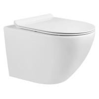 УНІТАЗ ПІДВІСНИЙ VOLLE AMADEUS M RIMLESS 48СМ СИДІННЯ SLIM SLOW-CLOSING (13-06-055M)