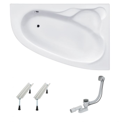 ВАННА АКРИЛОВАЯ KOLLER POOL NADINE 150Х100 P + СИФОН + НОЖКИ NADINE150X100R+WBW0001+B70CМMA-57