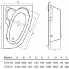 ВАННА АКРИЛОВАЯ KOLLER POOL NADINE 150Х100 P + СИФОН + НОЖКИ NADINE150X100R+WBW0001+B70CМMA-57