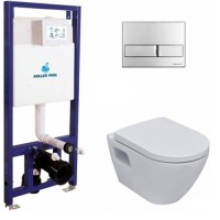 КОМПЛЕКТ: ІНСТАЛЯЦІЯ KOLLER POOL DUNE 1200SL+КНОПКА ЗМИВУ NEON + УНІТАЗ ROUND ARC 112-001+226-002+SM26KSL110H+KPSTC9+SRAFC2