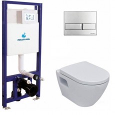 КОМПЛЕКТ: ІНСТАЛЯЦІЯ KOLLER POOL DUNE 1200SL+КНОПКА ЗМИВУ NEON + УНІТАЗ ROUND ARC 112-001+226-002+SM26KSL110H+KPSTC9+SRAFC2