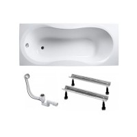 ВАННА АКРИЛОВАЯ KOLLER POOL MALIBU MALIBU 160 + СИФОН + НОЖКИ MALIBU160X70+WBW0001+B70CМMA-57