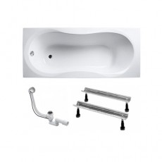 ВАННА АКРИЛОВА KOLLER POOL MALIBU MALIBU 160 + СИФОН + НІЖКИ MALIBU160X70+WBW0001+B70CМMA-57