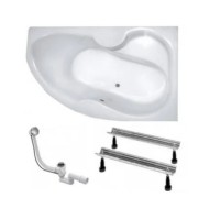 ВАННА АКРИЛОВА KOLLER POOL KARINA 170X110 P + СИФОН + НІЖКИ BTKA170110P+WBW0001+B70CМMA-57