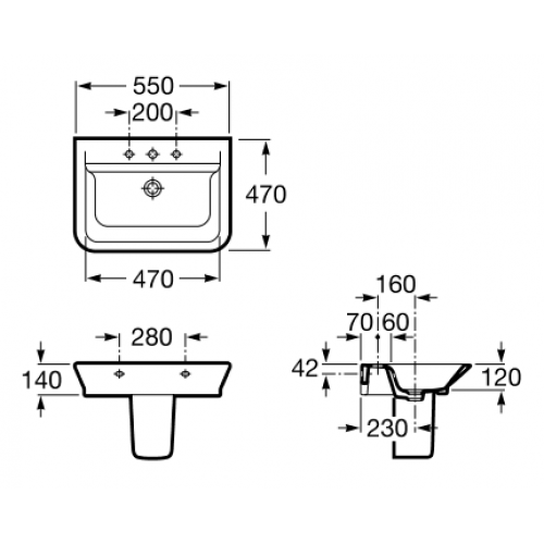 УМИВАЛЬНИК ROCA GAP A327475000