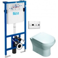 КОМПЛЕКТ: УНІТАЗ ПІДВІСНИЙ ROCA NEXO + СИДІННЯ SLOW-CLOSING + ІНСТАЛЯЦІЯ ROCA PRO + КНОПКА ROCA PRO A34H648000+A890096001+A890090020