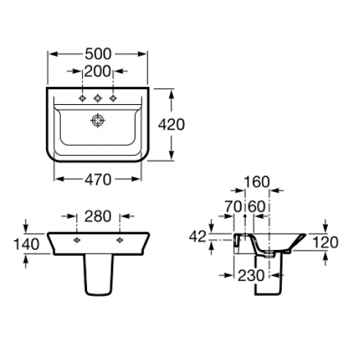 УМИВАЛЬНИК ROCA GAP A327476000