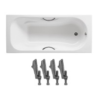 ВАННА ЧАВУННА ROCA MALIBU 150×75 A23157000R+A150412330 ВАННА ЧАВУННА ROCA MALIBU 150×75 A23157000R+A150412330