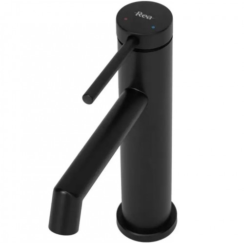 ЗМІШУВАЧ ДЛЯ УМИВАЛЬНИКА REA FOSS BLACK MATT НИЗЬКИЙ (REA-B5317)