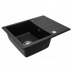 ГРАНІТНА КУХОННА МИЙКА REA NORTH BLACK METALIC ZLE-00126