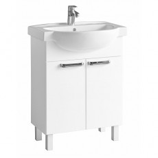 FREJA Шафа під меблевий умивальник 55 см, бiлий глянець