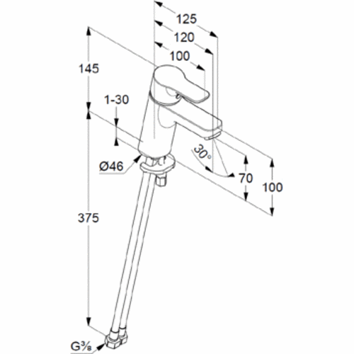 Змішувач для раковини Kludi Pure&Easy 370280565