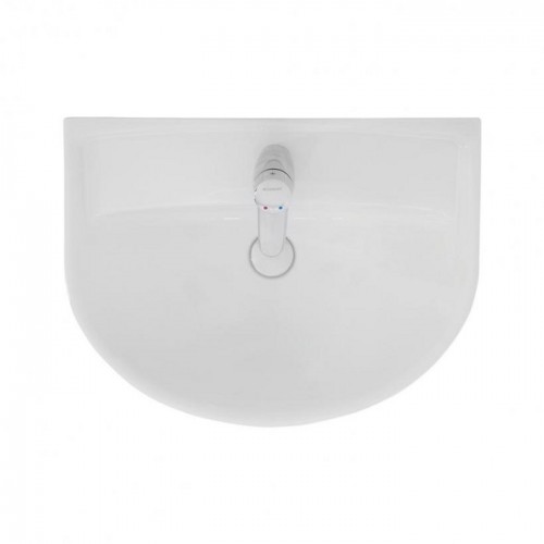 Умивальник STATUS 50см, з переливом, з отвором