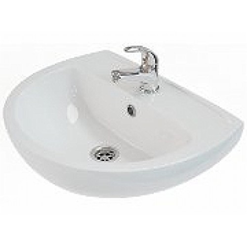 Умывальник FREJA 55 см, с отверстием, с переливом