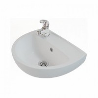 Умывальник FREJA 40 см, с отверстием с левой стороны, с переливом