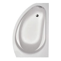 SUPERO Ванна асиметрична 145x85 см, права, в комплекті з ніжками, біла