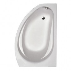 SUPERO Ванна асиметрична 145x85 см, права, в комплекті з ніжками, біла