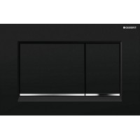 SIGMA 30 ЗМИВНА КЛАВІША, ПОДВІЙНИЙ ЗМИВ, ЧОРНИЙ/ХРОМ ГЛЯНСОВИЙ/ЧОРНИЙ