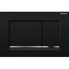 SIGMA 30 ЗМИВНА КЛАВІША, ПОДВІЙНИЙ ЗМИВ, ЧОРНИЙ/ХРОМ ГЛЯНСОВИЙ/ЧОРНИЙ