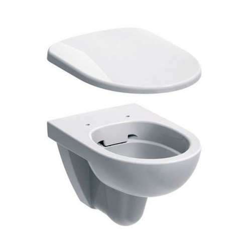 УНІТАЗ ПІДВІСНИЙ GEBERIT SELNOVA З КРИШКОЮ, БІЛИЙ (500.265.01.1/500.333.01.1)