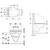 УНІТАЗ ПІДВІСНИЙ GEBERIT SELNOVA RIMFREE З СИДІННЯМ ТА КРИШКОЮ, БІЛИЙ (501.751.00.1)