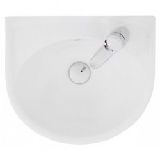 Умивальник STATUS 45см, з переливом, правий отвір