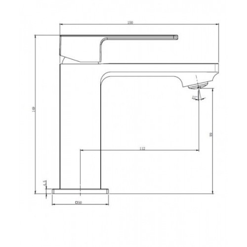 ЗМІШУВАЧ ДЛЯ УМИВАЛЬНИКА MIXXEN MANHATTAN MXBZ0498BL