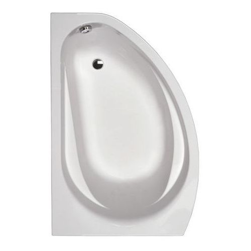 SUPERO Ванна асиметрична 145x85 см, ліва, в комплекті з ніжками, біла