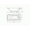 SENSA прямокутна ванна 160X70 см