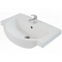 Умывальник мебельный FREJA 65 см, с отверстием, с переливом