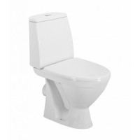 RUNA компакт підлоговий, горизонтальний випуск, зливний бачок 3/6 л, нижнє підведення води, сидіння з кришкою Duroplast