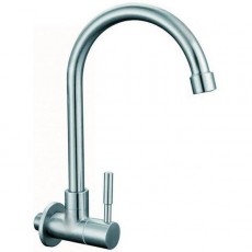 Змішувач "ПРОФІ" на хол.воду настінний. нерж. "U" MXIN0438