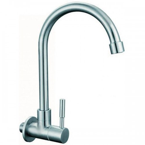 Змішувач "ПРОФІ" на хол.воду настінний. нерж. "U" MXIN0438