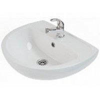 Умивальник FREJA 50 см, з отвором, з переливом