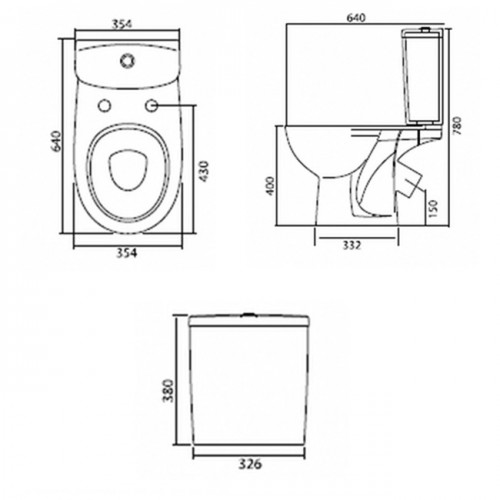 Унітаз-комп.Фрея напольний, кос. 3/6 ниж.під. сид. дюропласт Soft close Click2Clean