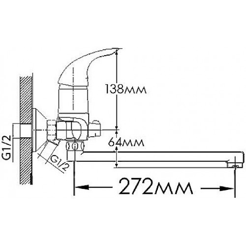 Змішувач для ванни MIXXEN Ірида HB5733240C-30F
