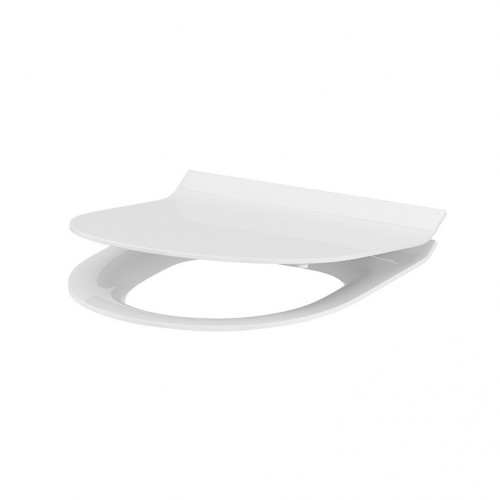 Сидение для унитаза CREA овальное дюропластовое свободно падающее, легко съемное слим.