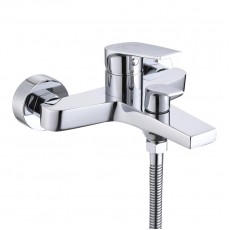 Змішувач для ванни Qtap Stenava New (з душовим гарнітуром) QTSTE259CRM45537 Chrome