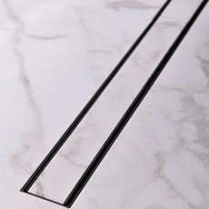 Трап для душу MCH 75 см із решіткою Класик під плитку (чорний) CH 750 KC