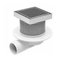 Трап для душу MCH DN50, h113-169 мм MCH із решіткою під плитку (сухий затвор) C 425 XL