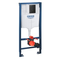 Інсталяція для унітазу Grohe Rapid SL (3-в-1) + клавіша (чорний матовий) 38811KF0