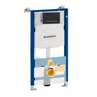 Інсталяція для унітазу Geberit Duofix (4-в-1) + клавіша (чорний матовий / хром) 111.300.00.5 + 115.883.14.1 Інсталяція для унітазу Geberit Duofix (4-в-1) + клавіша (чорний матовий / хром) 111.300.00.5 + 115.883.14.1