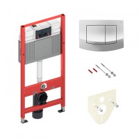 Інсталяція для унітазу TECEbase (4-в-1) + клавіша (хром глянсовий) 9400405