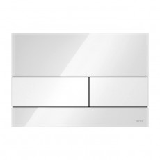 Клавіша змиву TECEsquare, панель скло білий глянець / кнопки білий глянець 9240800