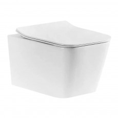 Унітаз підвісний Rimless (безободковий) Devit Linea з сидінням Soft Close, колір - білий глянсовий 3040120