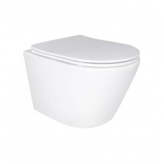 Унітаз підвісний Qtap Swan безободковий Ultra Quiet з сидінням Soft-close QT16335179W